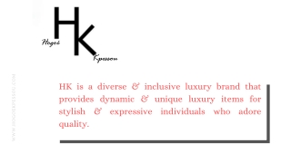Hogoe kpessou | A luxury Brand with Clothing and Accessories