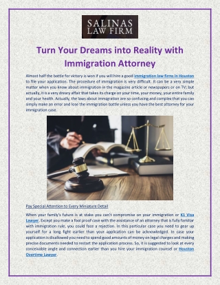 Turn Your Dreams into Reality with Houston Overtime Lawyer