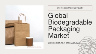 Biodegradable packaging market size, growth report explores industry trends