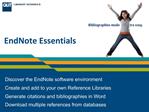 EndNote Essentials