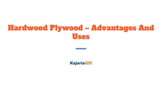 Hardwood Plywood – Advantages And Uses
