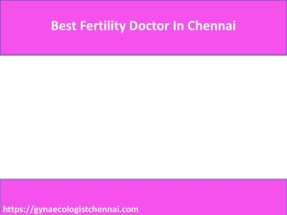 Best Fertility Doctor In Chennai