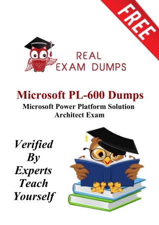 Get Latest & Updated Microsoft PL-600 Dumps PDF