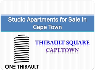 Studio Apartments for Sale in Cape Town