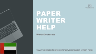 Paper Writer Help | Words Doctorate