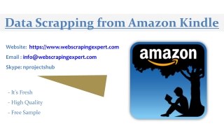 Data Scrapping from Amazon Kindle