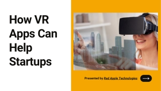How VR apps can help startups