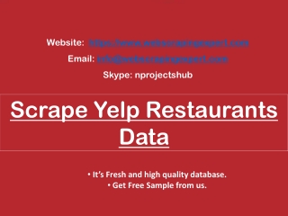 Scrape Yelp Restaurants Data