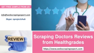 Scraping Doctors Reviews from Healthgrades