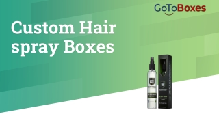 Custom Hair spray Boxes Wholesale