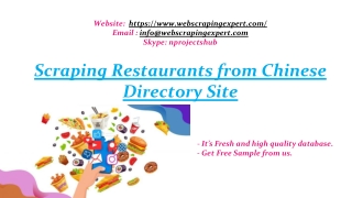 Scraping Restaurants from Chinese Directory Site