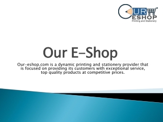 Online Stationery Shopping in UAE | Our-eshop