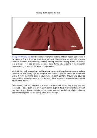 Stussy Swim trunks for Men