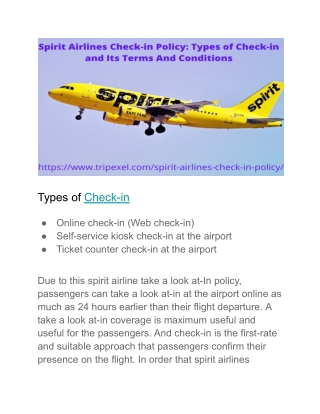 Types of Check-in