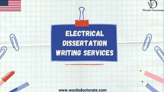 Electrical Dissertation Writing Services