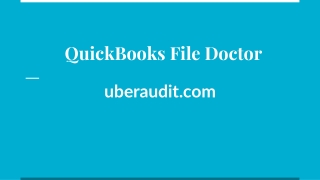 QuickBooks File Doctor