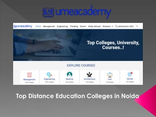 Top Distance Education Colleges in Noida
