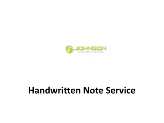 Handwritten Note Service
