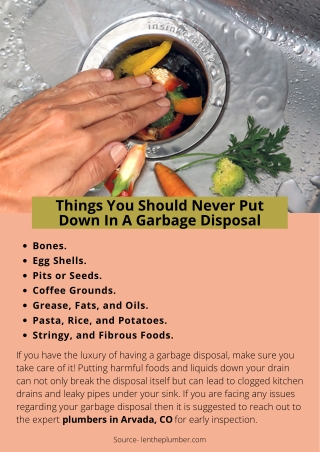 Things You Should Never Put Down In A Garbage Disposal
