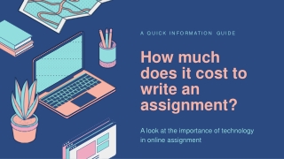 how much does it cost to online assignment