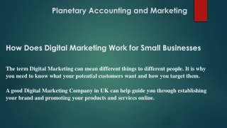 How Does Digital Marketing Work for Small Businesses