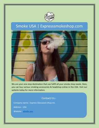 Smoke USA | Expresssmokeshop.com