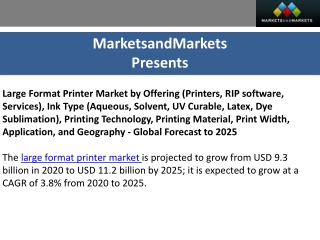 Large Format Printer Market worth $11.2 billion by 2025 , at a CAGR of 3.8%