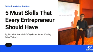 5 Must Skills That Every Entrepreneur Should Have