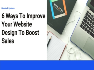 6 Ways To Improve Your Website Design To Boost Sales