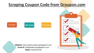 Scraping Coupon Code from Groupon.com