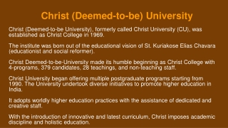 Christ University
