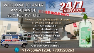 Get the best ICU Road Ambulance Service |ASHA