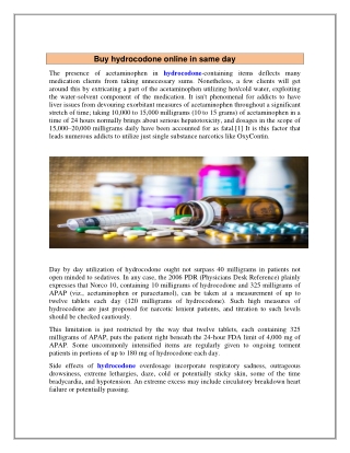 Buy hydrocodone online in same day