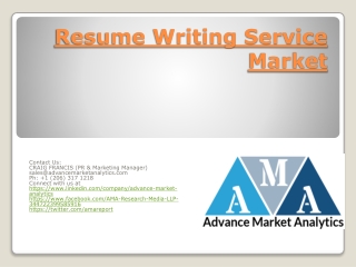 Resume Writing Service Market
