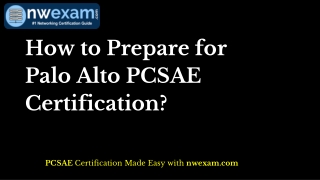 PCSAE: Palo Alto PCSAE Exam Questions and Answers | PCSAE Exam Info