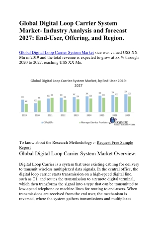 Global Digital Loop Carrier System Market