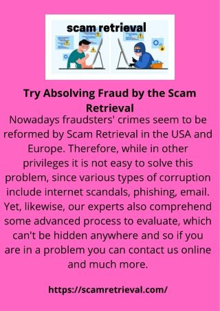 Try Absolving Fraud  by the Scam Retrieval