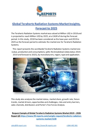 Global Terahertz Radiation Systems Market Insights, Forecast to 2025