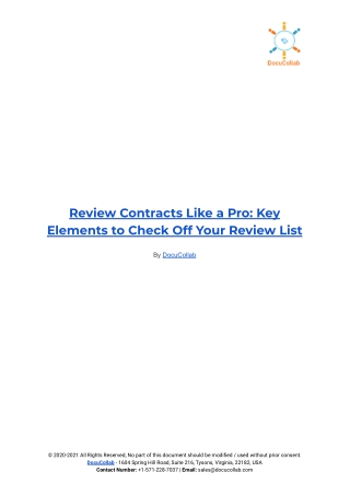 Review Contracts Like a Pro_ Key Elements to Check Off Your Review List