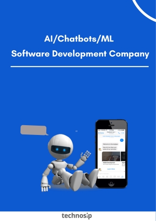 AI, Chatbots, ML Software Development Company - Technosip
