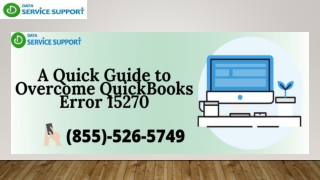 How to rectify QuickBooks Payroll Update Error 15270