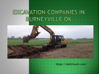 excavation companies in Burneyville OK