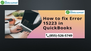 How to fix Error 15223 in QuickBooks