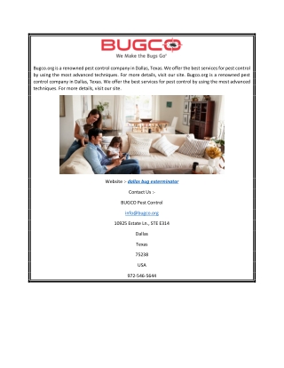 Dallas Bug Exterminator  Bugco.org (1)