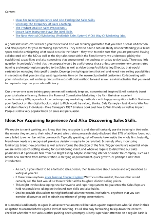 Sales Training For Business Owners And Small Company Owners
