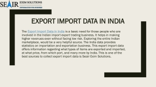 List of Products Exported from India
