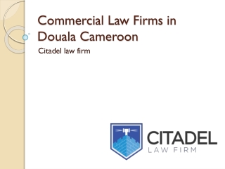 commercial law firms in Douala Cameroon