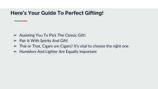 Guide To Perfect Gifting!
