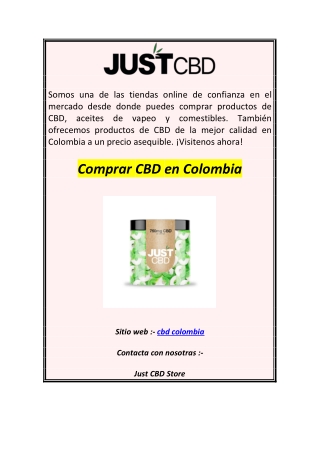 Comprar CBD en Colombia1