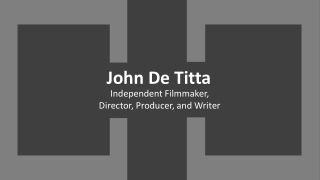 John De Titta - Problem Solver and Creative Thinker